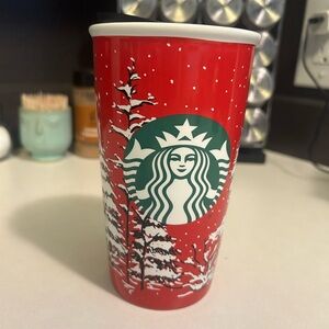 Starbucks Holiday Red and White Tumbler